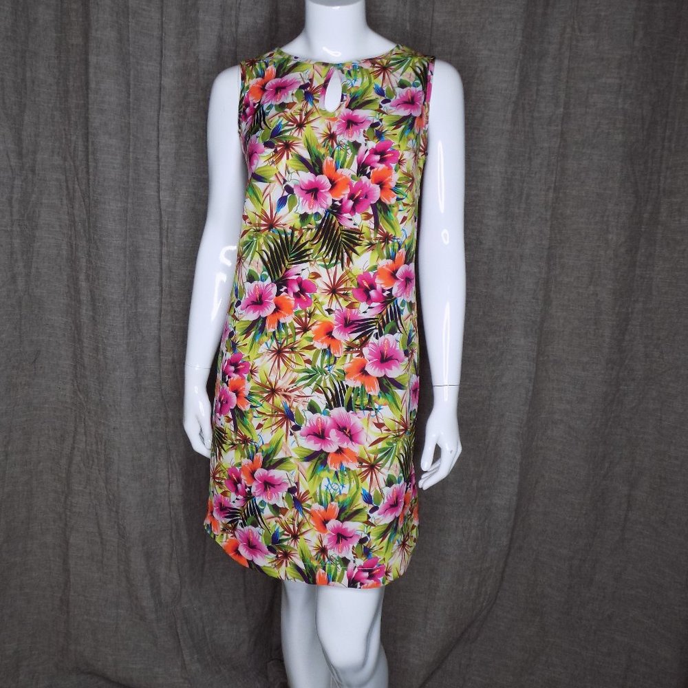 Yaly Couture tropical print dress size medium